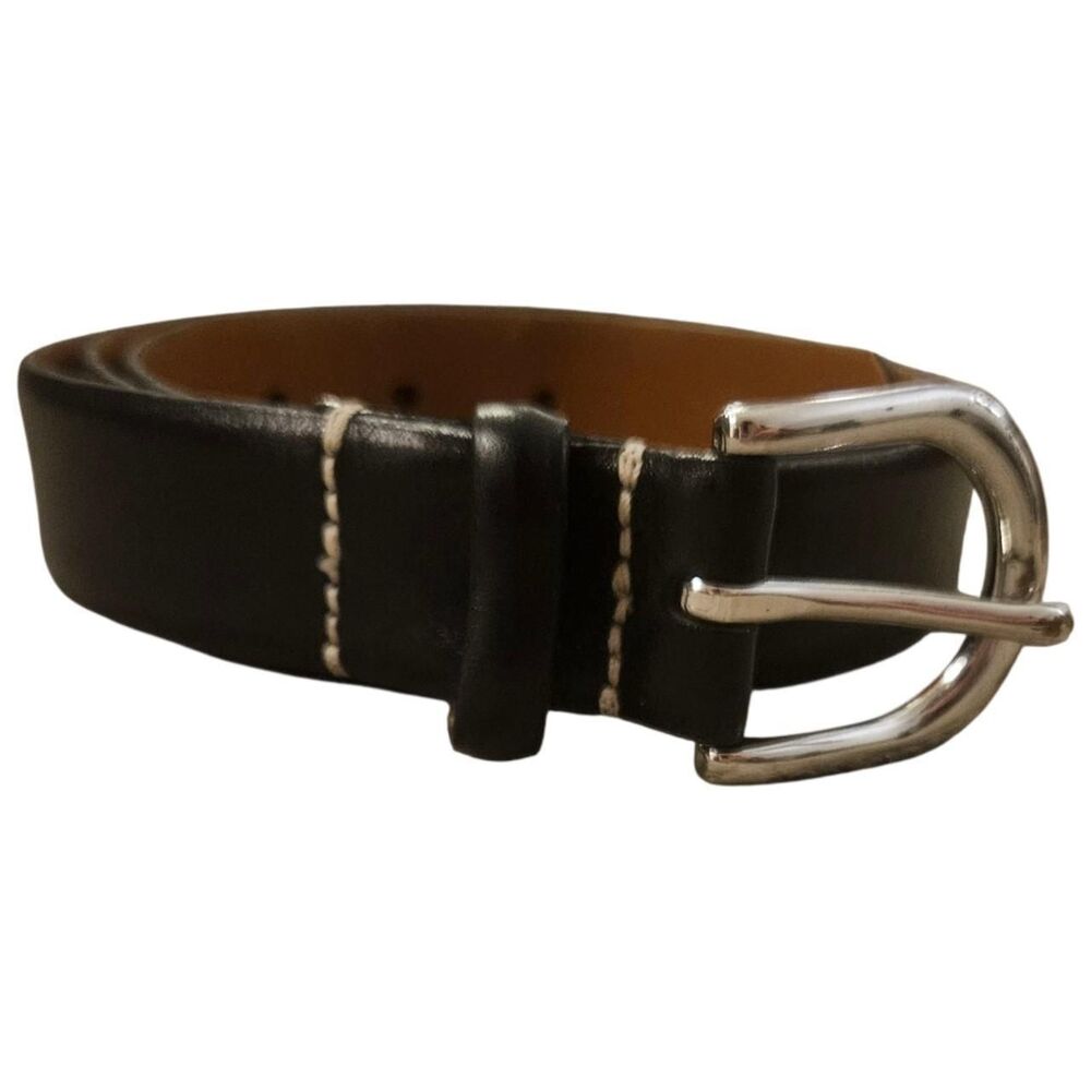 Jcrew Men's Black and Silver Belt 36